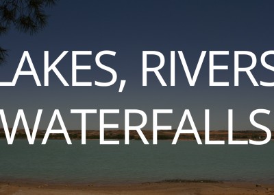 Lakes, rivers and waterfalls